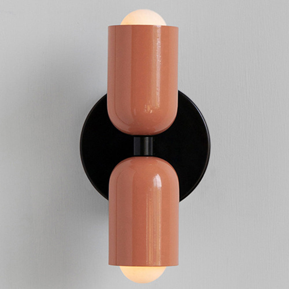 Two-Tone Vertical Wall Light, Up and Down Glow, Bulbs Included