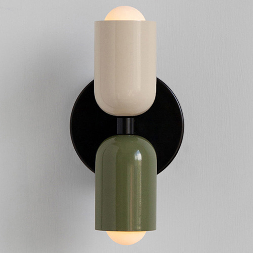 Two-Tone Vertical Wall Light, Up and Down Glow, Bulbs Included