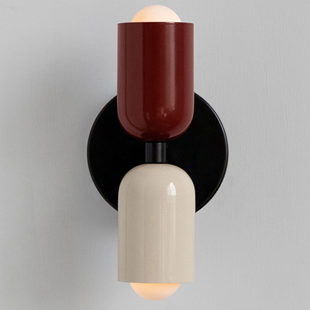 Two-Tone Vertical Wall Light, Up and Down Glow, Bulbs Included