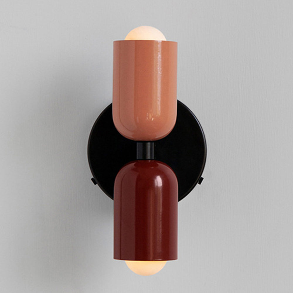 Two-Tone Vertical Wall Light, Up and Down Glow, Bulbs Included