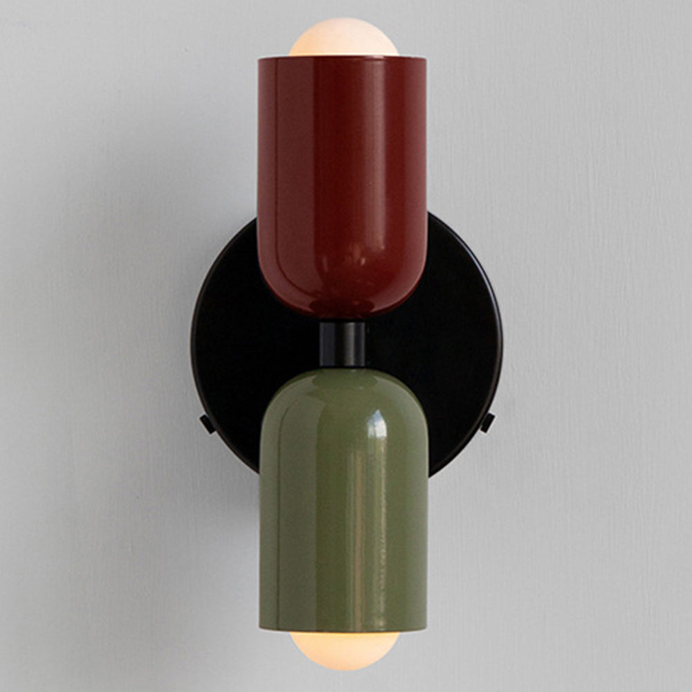 Two-Tone Vertical Wall Light, Up and Down Glow, Bulbs Included