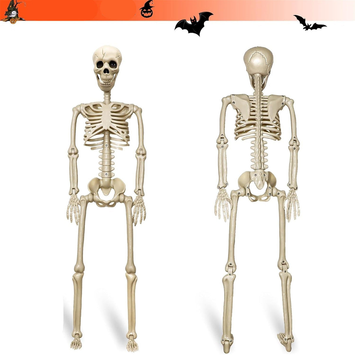 Posable Hanging Skeleton Decoration, 40 cm and 90 cm
