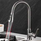Pull-Out Kitchen Tap with Spray Head, 360 Degree Swivel