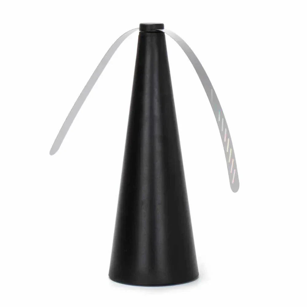 Table Fan with Holographic Blades for Outdoor Dining, USB