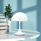 Cordless Rechargeable LED Table Lamp in Metal and Glass