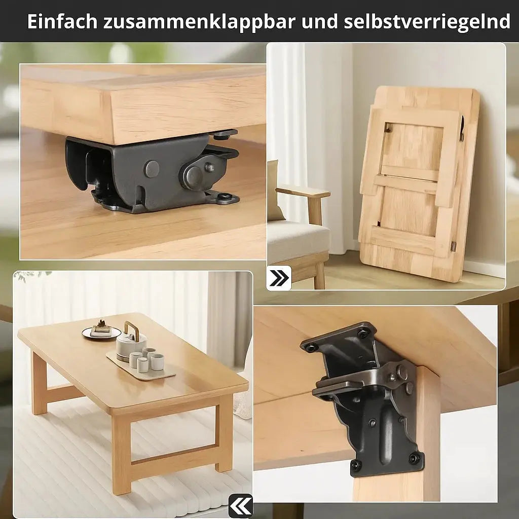 Folding Shelf Brackets, Set of 2, 225kg, 90 Degree Auto-Lock
