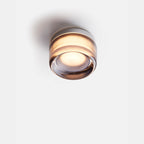 Compact LED Wall Light, Dimple Acrylic and Aluminium, 13.5 cm