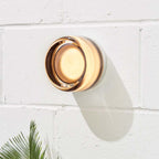 Compact LED Wall Light, Dimple Acrylic and Aluminium, 13.5 cm