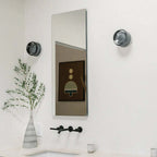 Compact LED Wall Light, Dimple Acrylic and Aluminium, 13.5 cm