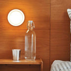 Compact LED Wall Light, Dimple Acrylic and Aluminium, 13.5 cm