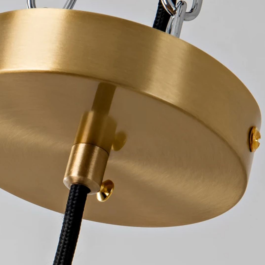 Marble Pendant Light with Copper Finish and 1.5 m Cable