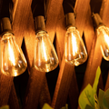 Outdoor Festoon Lights, 10 m with 15 Shatterproof Bulbs, IP44