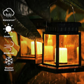 Solar Garden Lantern with Candle Flame Effect, IP65