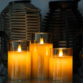 Flameless LED Candles Set of 3 with Timer and Remote Control
