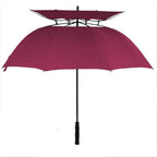 Extra-Large Automatic Vented Umbrella, Double Canopy