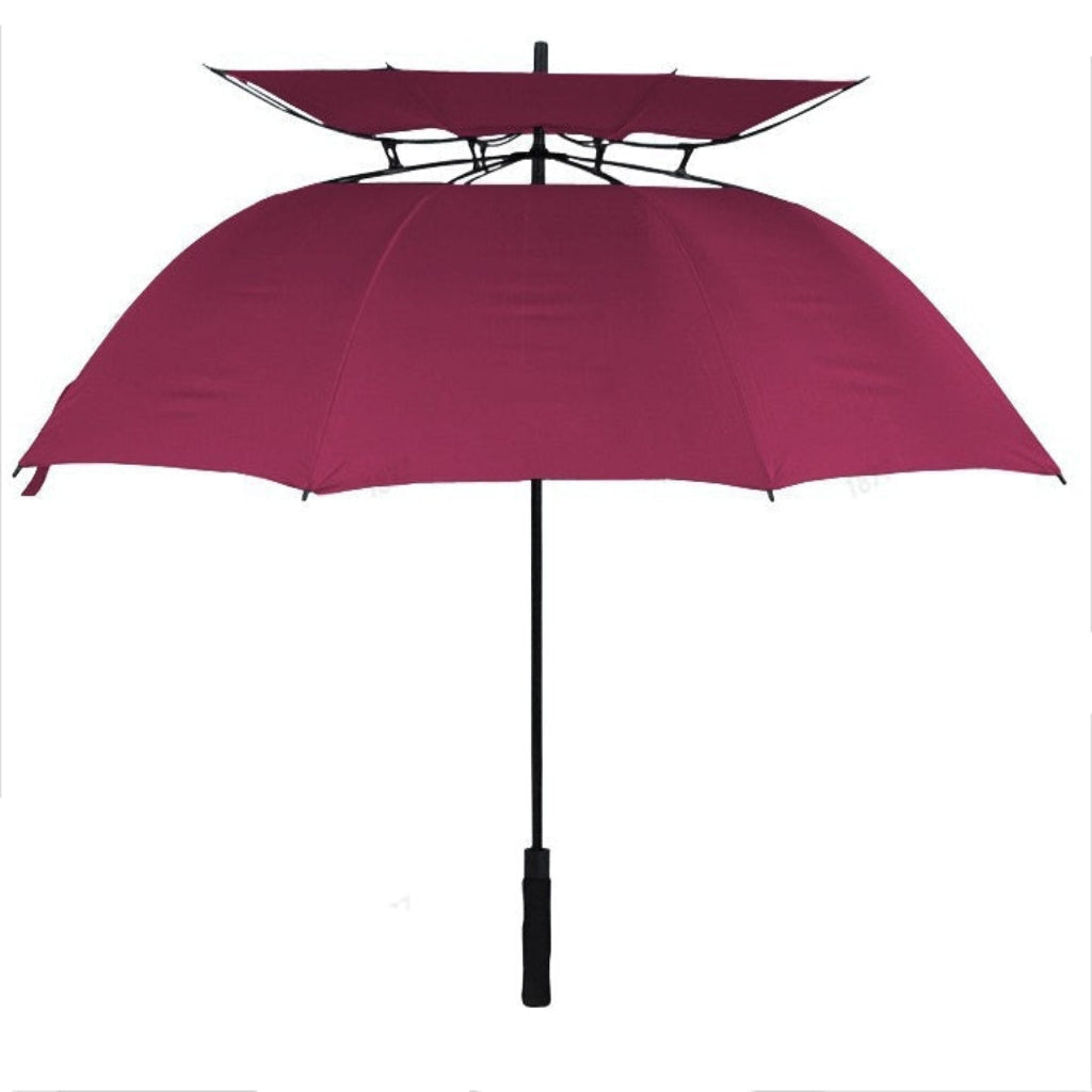 Extra-Large Automatic Vented Umbrella, Double Canopy