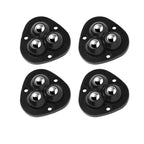 Self-Adhesive Furniture Castors, No Drilling, Set of 4, 100 kg