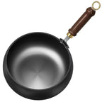 Cast Iron Wok with Lid, 24 and 26 cm, Oven and Induction Safe