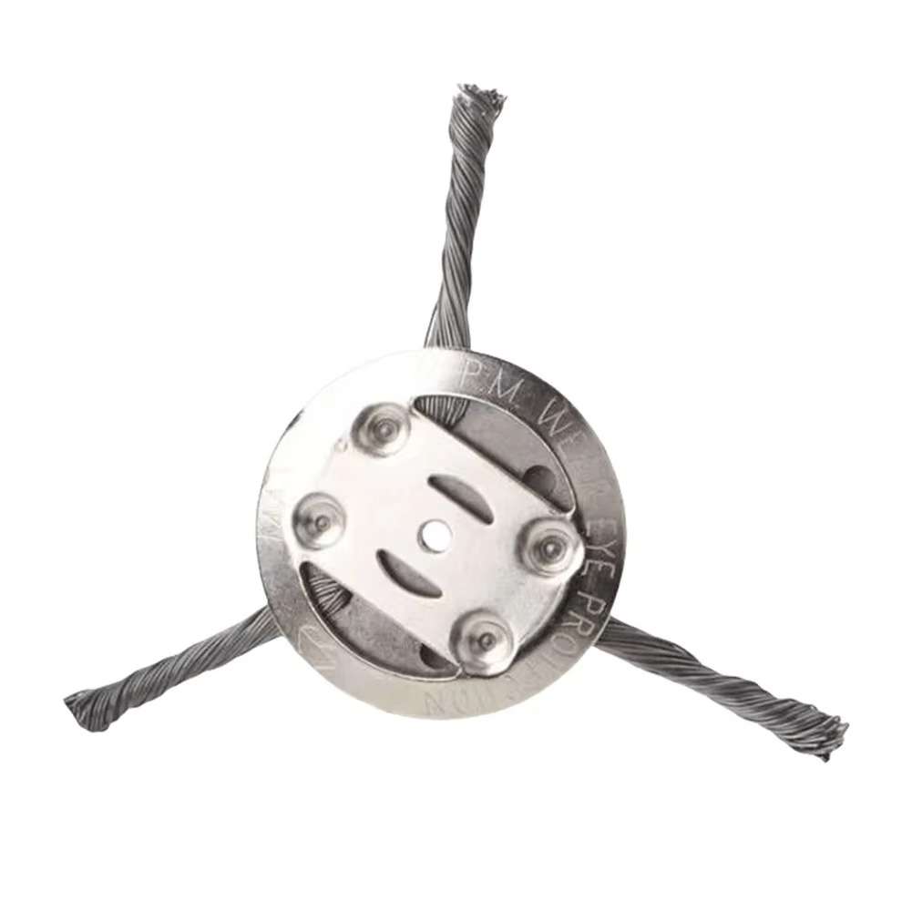 Steel Weed Brush Trimmer Attachment for Paving Joints