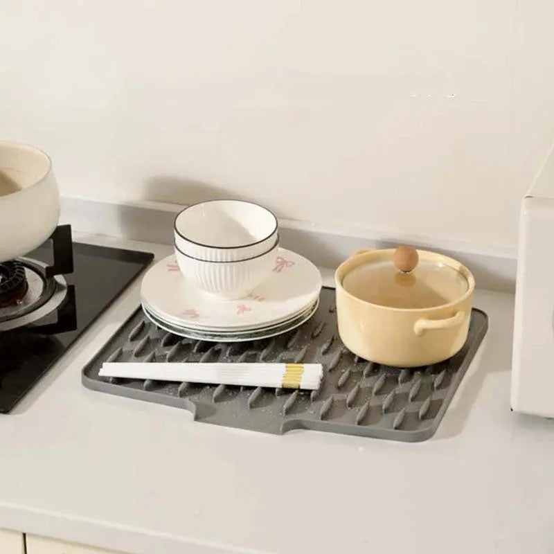 Silicone Draining Mat 40 x 32.5cm, Heat Resistant to 230C