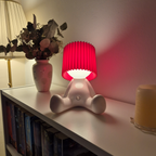 Seated Figure LED Table Lamp, Rechargeable, Eight Colours