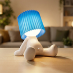 Seated Figure LED Table Lamp, Rechargeable, Eight Colours