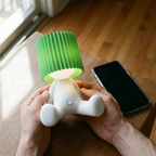 Seated Figure LED Table Lamp, Rechargeable, Eight Colours