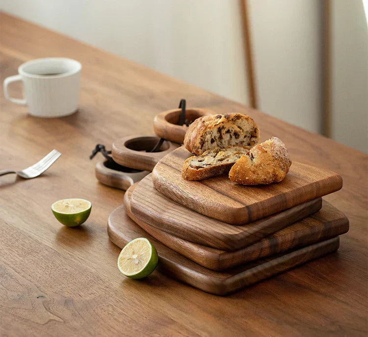Reversible Walnut Chopping Board Set, Prep and Serve