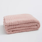 Knitted Microfibre Throw, 130 x 160 cm, Plain Design