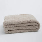 Knitted Microfibre Throw, 130 x 160 cm, Plain Design