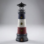 Solar Lighthouse Garden Light with Rotating LED, 37cm