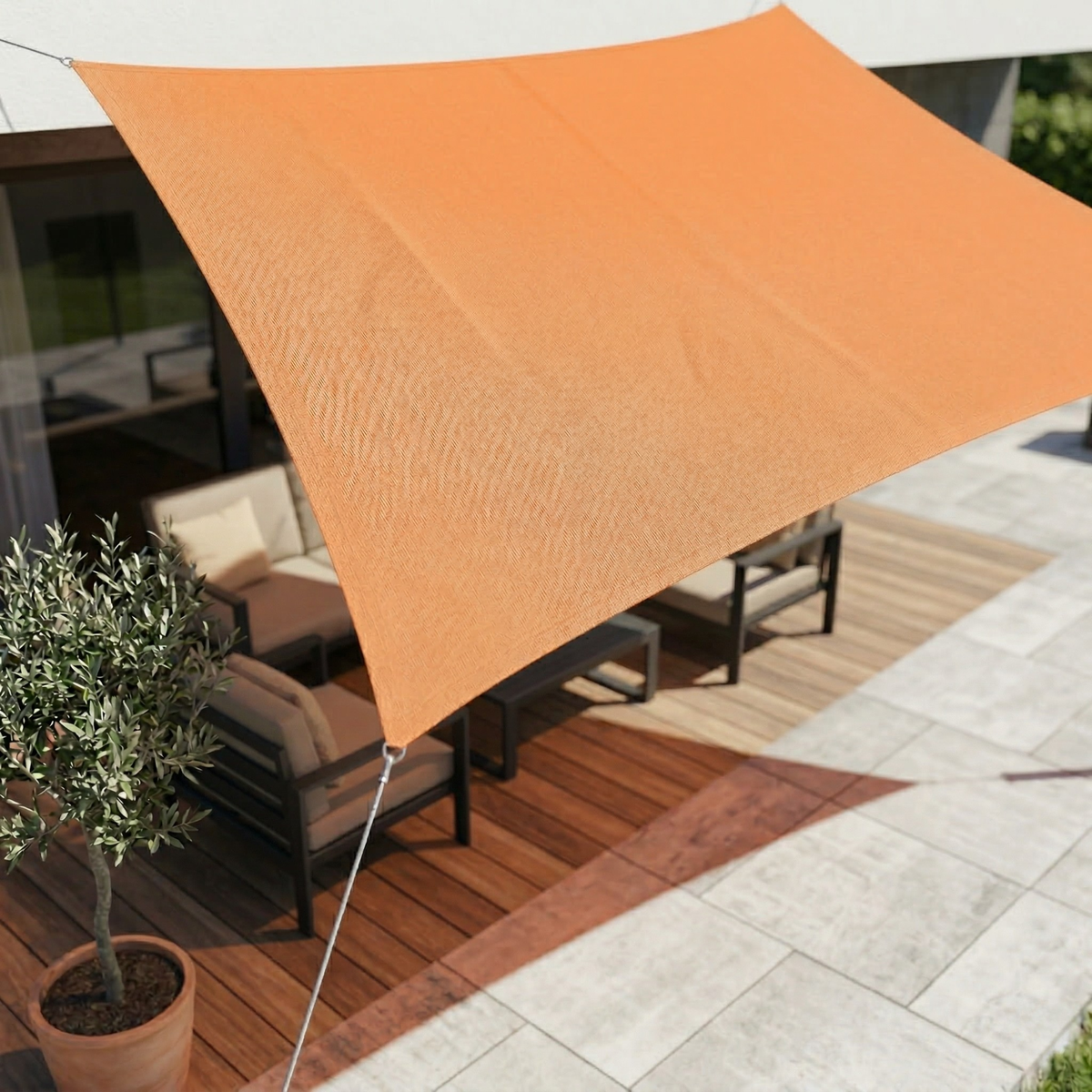 Waterproof Balcony Shade Sail with UV Protection, 5 Colours