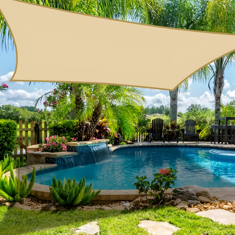 Waterproof Balcony Shade Sail with UV Protection, 5 Colours
