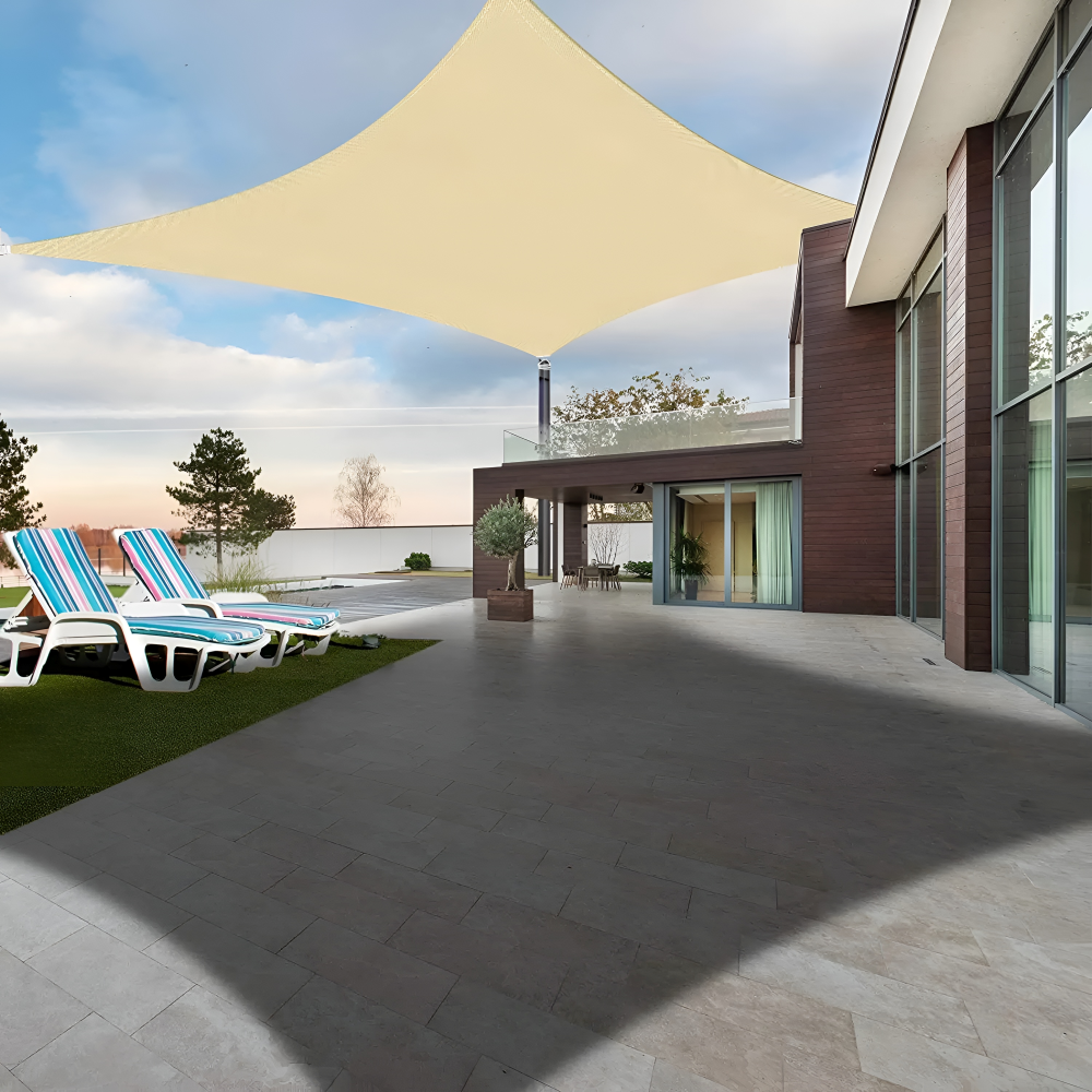 Waterproof Rectangular Shade Sail for Pergolas and Verandas