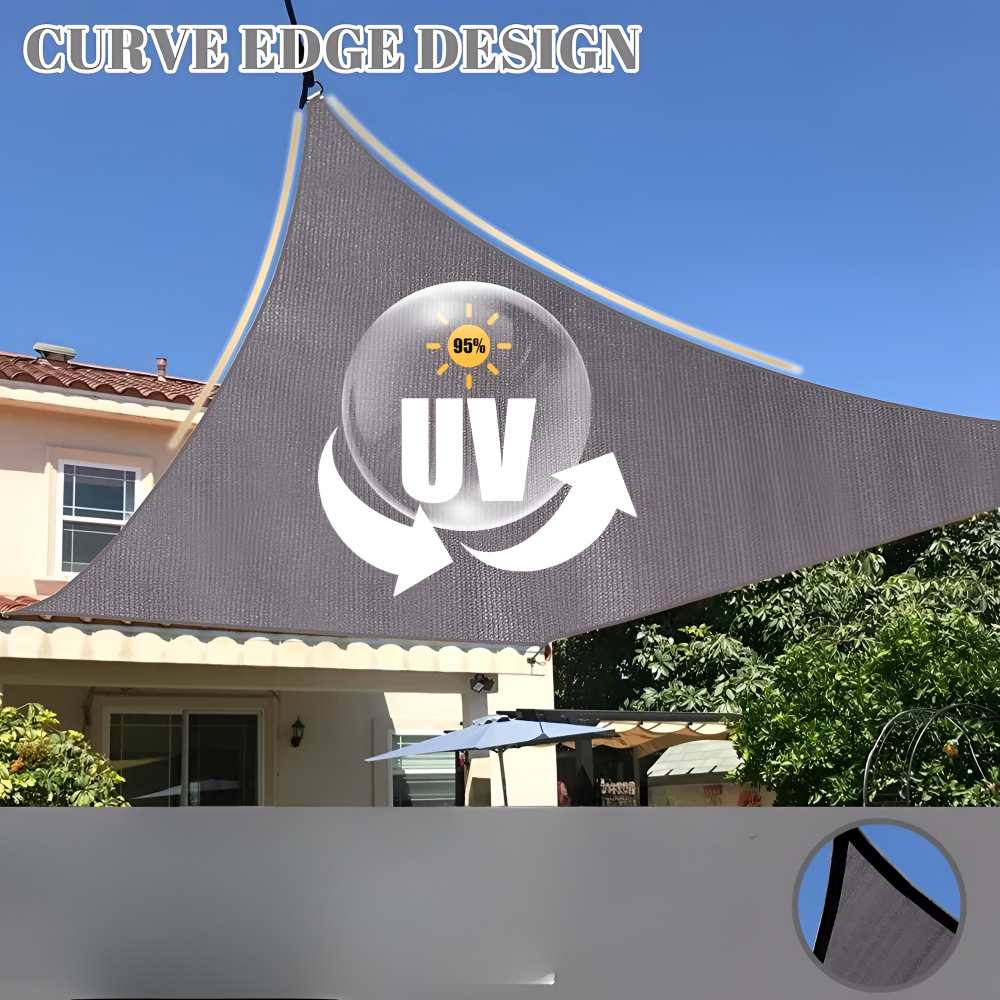 Waterproof Rectangular Shade Sail for Pergolas and Verandas