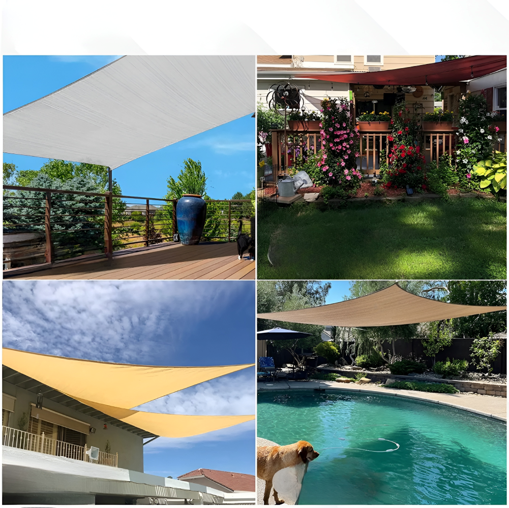 Waterproof Rectangular Shade Sail for Pergolas and Verandas