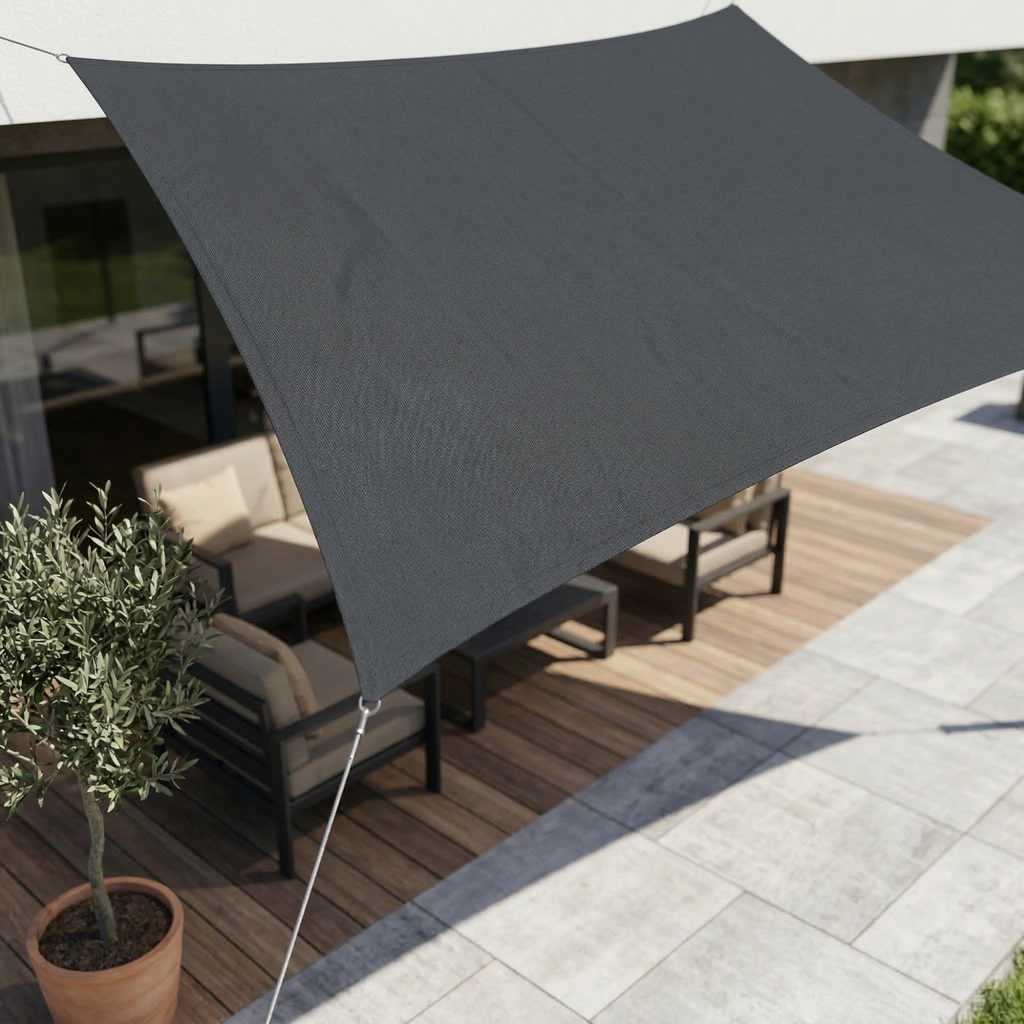 Waterproof Rectangular Shade Sail for Pergolas and Verandas