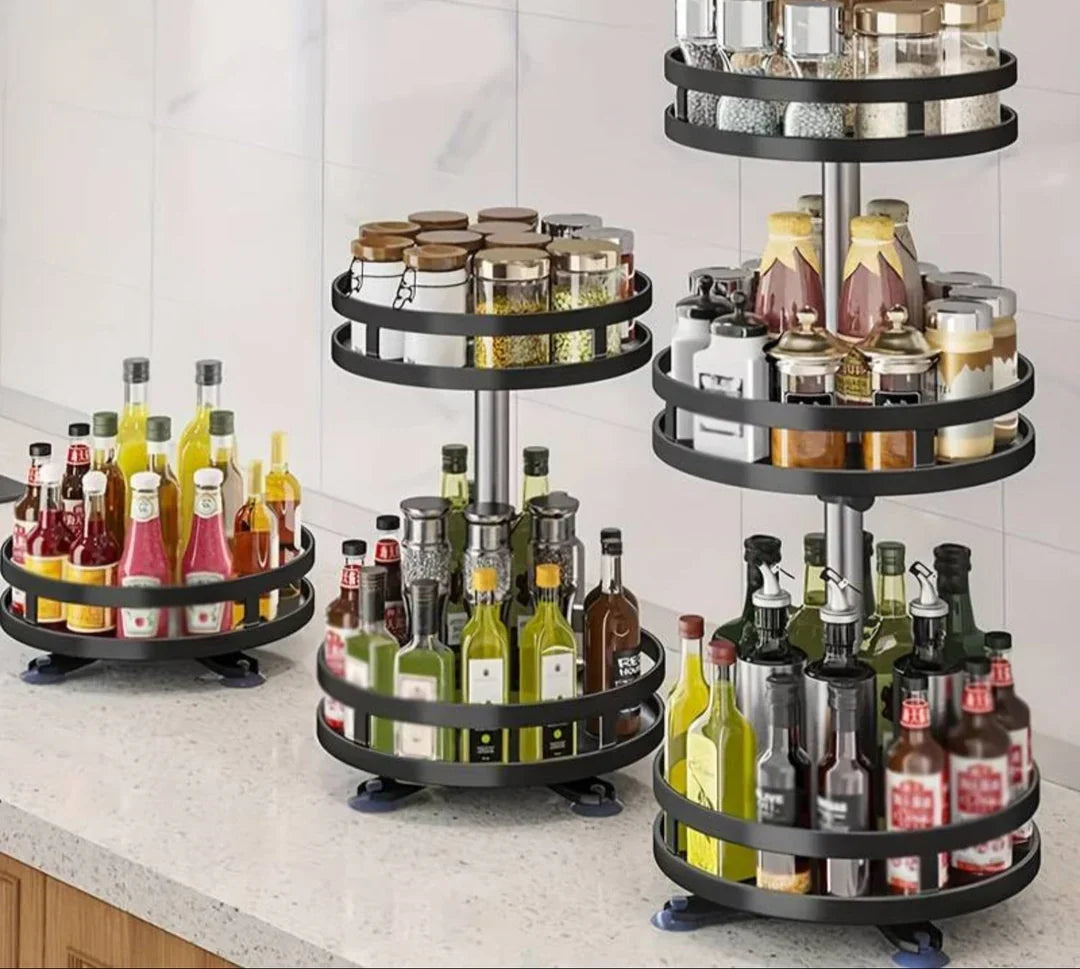 360 Degree Rotating Storage Organiser, 1, 2 or 3 Tiers