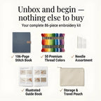 Embroidery Stitch Book for Beginners, 106 Stitches with Kit