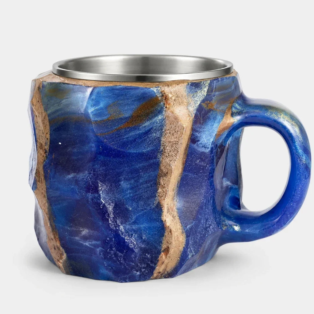 Geode-Effect Mug with Stainless Steel Liner, Five Colourways