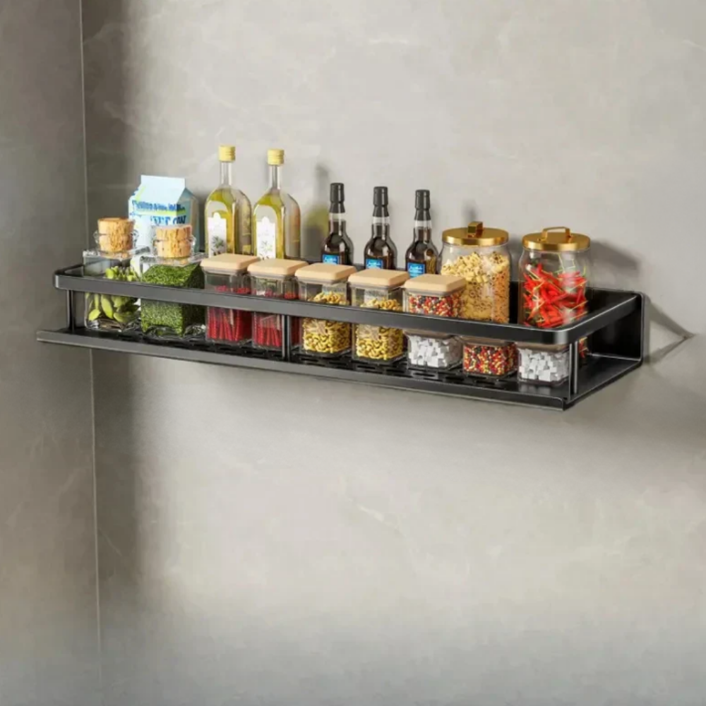 Metal Kitchen Wall Rack with Towel Rail, 30 to 50 cm