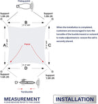 Stainless Steel 304 Shade Sail Fixing Kit, Adjustable Hardware