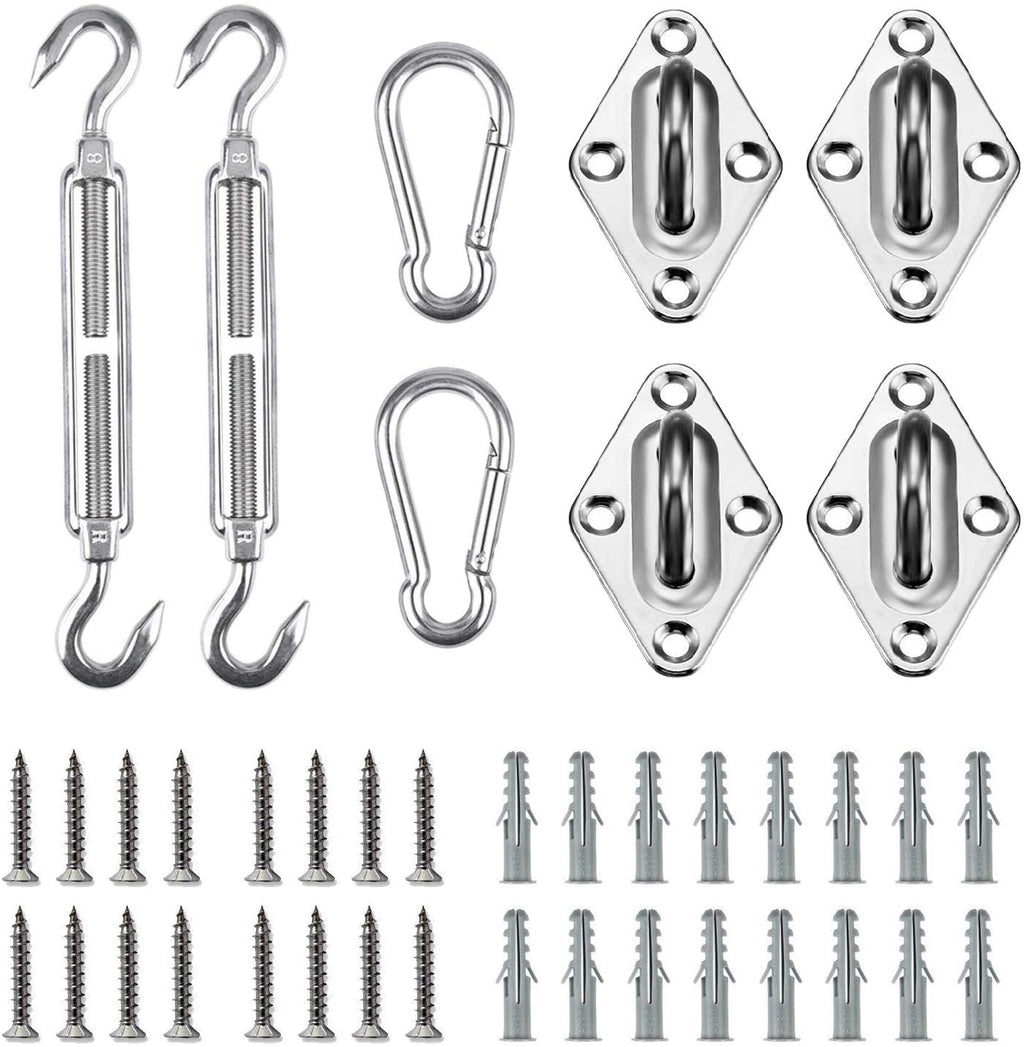 Stainless Steel 304 Shade Sail Fixing Kit, Adjustable Hardware