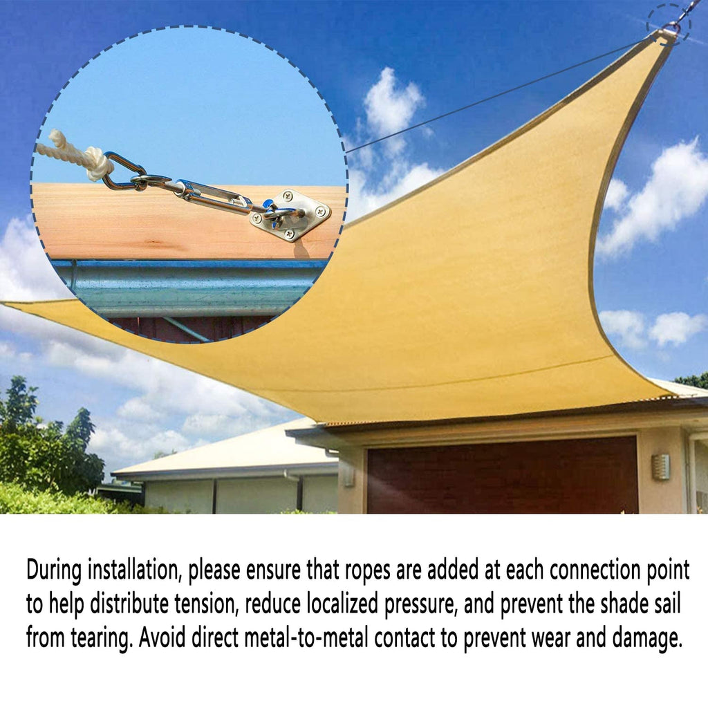 Stainless Steel 304 Shade Sail Fixing Kit, Adjustable Hardware