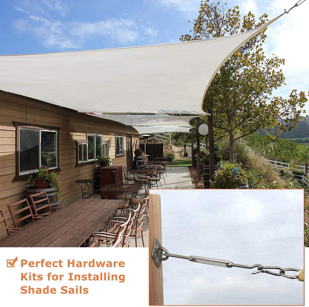 Stainless Steel 304 Shade Sail Fixing Kit, Adjustable Hardware