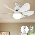Ceiling Fan with LED Light, 3 Speeds and Remote Control