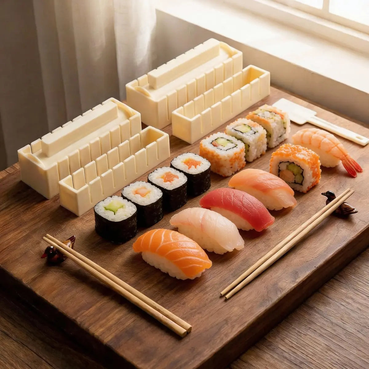 Sushi Mould Set with Cutting Guides for Rectangular Maki