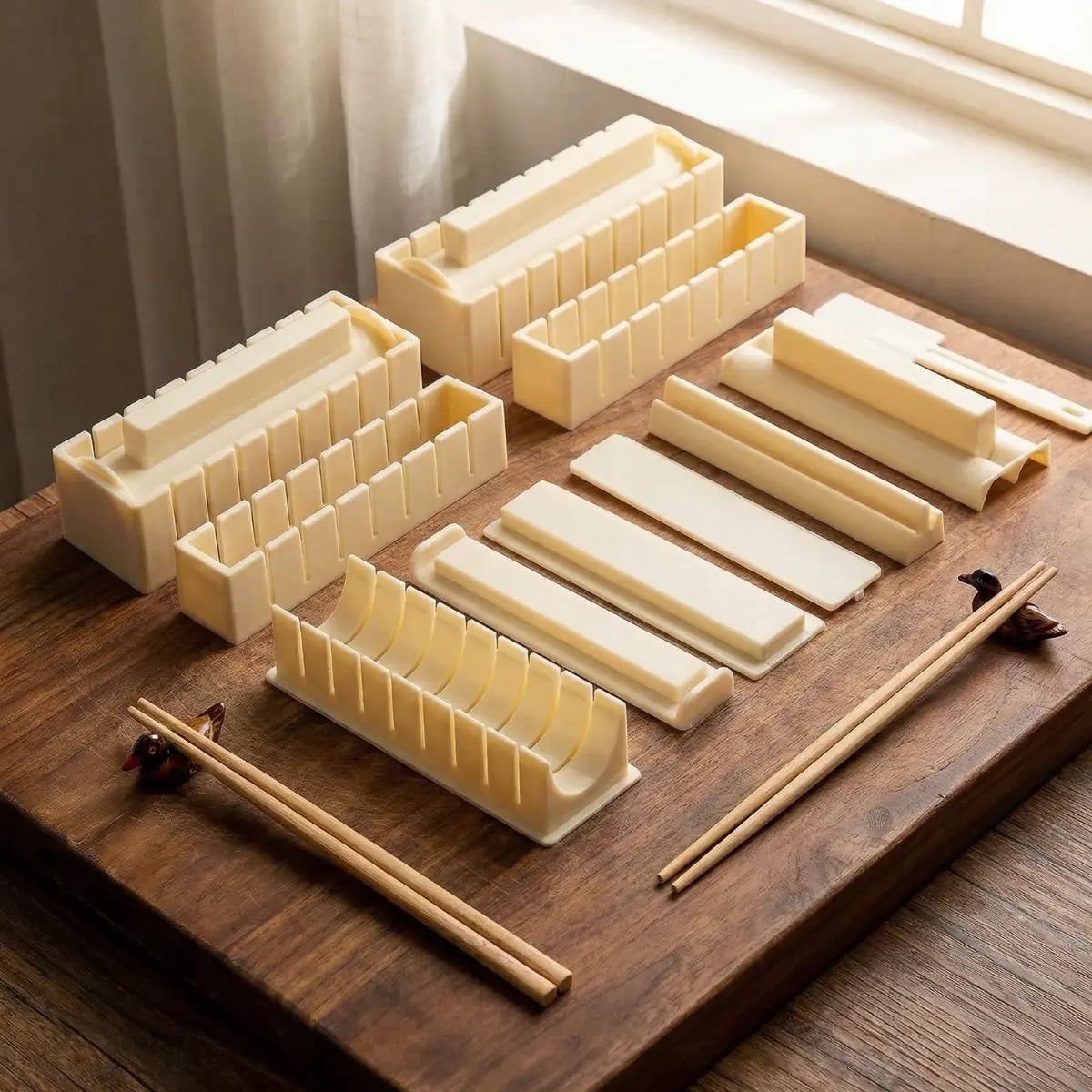 Sushi Mould Set with Cutting Guides for Rectangular Maki