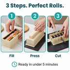 Sushi Mould Set with Cutting Guides for Rectangular Maki