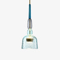 Coloured Glass LED Pendant Light, Cylinder Shade, Six Designs